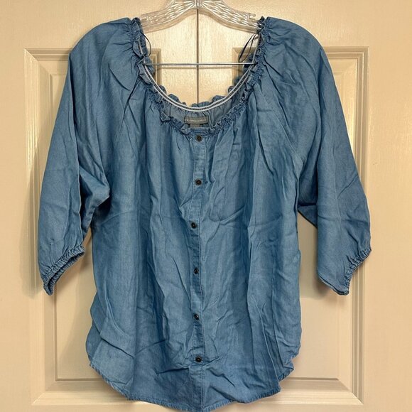 New York & Company Tops - Blue Jean Blouse